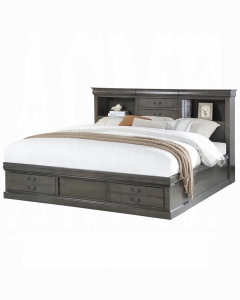Louis Philippe III Queen Bed W/Storage