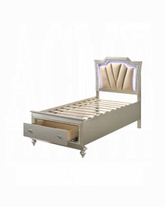 Kaitlyn Twin Bed W/Led & Storage