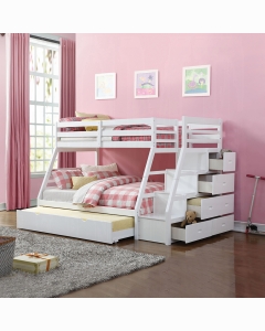 Jason Twin/Full Bunk Bed W/Trundle & Storage