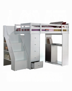 Freya Twin Loft Bed W/Storage