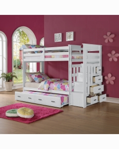 Allentown Twin/Twin Bunk Bed W/Trundle & Storage