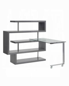 Buck II Writing Desk W/Bookshelf