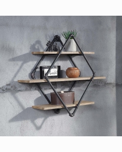 Brantley Wall Rack W/3 Shelves