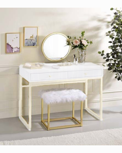 Adao Vanity Mirror & Stool