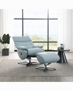 Janella MOTION ACCENT CHAIR W/SWIVEL & OTTOMAN