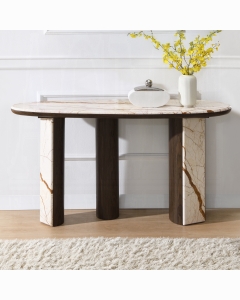 Haidar Console Table W/Marble Top