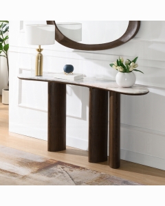 Hanale Console Table w/Natural Marble
