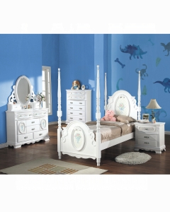 Flora Full Bed W/Poster