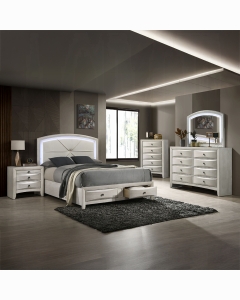 Ramondi EK Bed w/Storage & LED