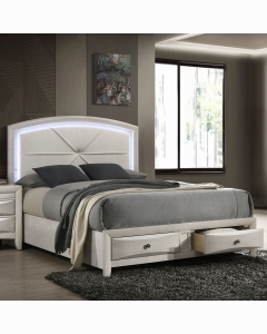 Ramondi Queen Bed w/Storage & LED