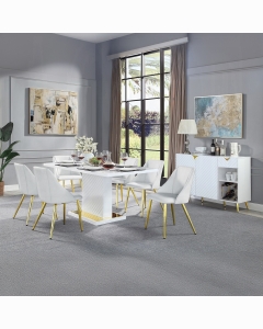 Gaines Dining Table W/Pedestal Base