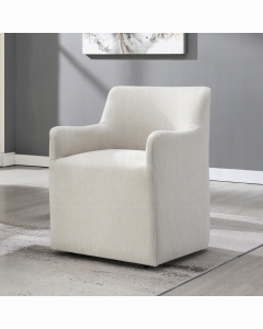 Cafell Arm Chair w/Swivel Casters
