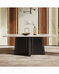 Jacory Dining Table w/Bottocino Marble Top