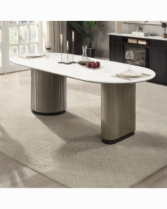 Clayten Dining Table w/Engineered Top