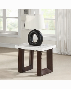Edwyn End Table w/Marble Top
