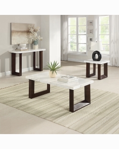 Edwyn End Table w/Marble Top