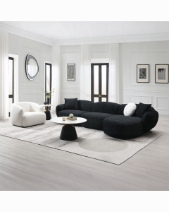 Lucifer Sectional Sofa w/3 Pillows