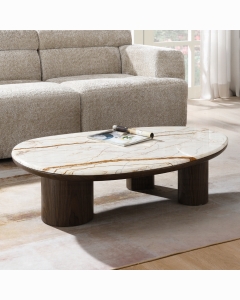 Haidar Coffee Table w/Natural Marble