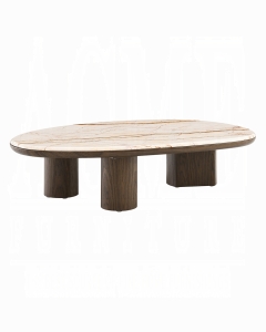 Haidar Coffee Table w/Natural Marble