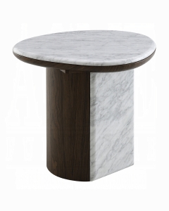 Haidar End Table w/Natural Marble