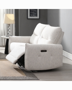 Lalisa Power Motion Loveseat w/USB Port