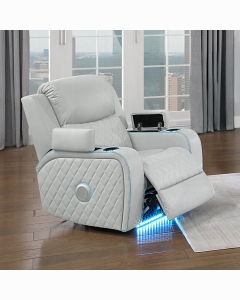 Elonzo Power Motion Recliner w w/LED, Power Headrest & Speaker