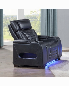Ephron Power Motion Recliner W/Power Headrest & LED 