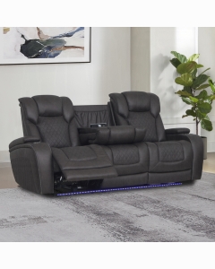 Wendell Power Motion Sofa w/Dropdown Table, Storage, USB & LED