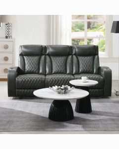 Taddeo Power Motion Sofa w/Power Headrest, USB, Wireless Charger, LED & Reading Light