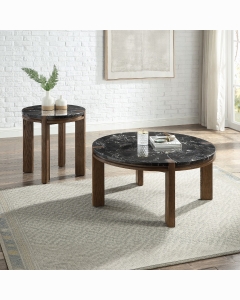 Estella End Table w/Marble Top