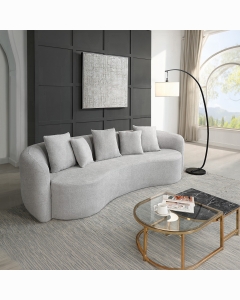 Barasa Oversized Compressed Sofa w/5 Pillows